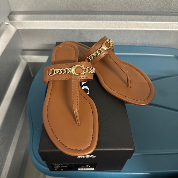 Coach Shoes - Coach Sandals Saddle Tan